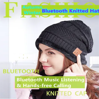 Pozimi Toplo Bluetooth Šal, Kapo Določa Glasbo, Slušalke Plus Žamet Slušalke Zvočnik Moški Ženske Kapa Šport Vratu Cap 2021 Nova