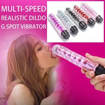 Pravi Dildo, Vibrator Za Ženske Mehko Ženske Vagine, Klitoris Stimulator G Spot Vibrator Iz Silikona, Massager Spola Igrače, Močnih Izdelkov