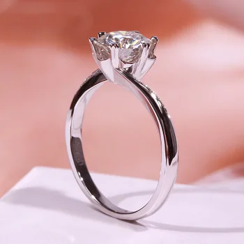 Pravi Naravni Diamant Nakit S925 Sterling Srebrni Prstan za Ženske v Redu Srebro 925 Nakit Anillos De Poroko Bizuteria Obroči Polje