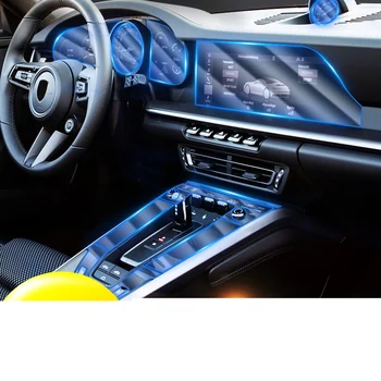 Pregleden LCD tpu avto nadzorna plošča zaslon anti-scratch film za porsche 911 2013 2016 2017 2018 2019 2020 nalepka