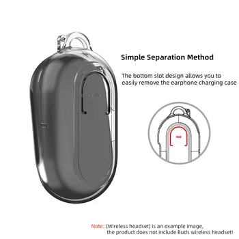 Pregledna Brezžične Bluetooth Slušalke Primerih za Samsung Galaxy Brsti Plus + & Brsti Trdo Lupino Zaščitni Pokrov Škatle Dodatki