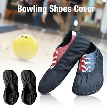 Premium Črni Elastična Tkanina Športi Bowling Čevljev Drsnik Zajema Zamenjavo Opreme Bowling Športne Čevlje Kritje Bowling Žogo 4
