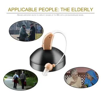 Prenosni Mini Slušni Pripomočki za ponovno Polnjenje Ojačevalnik Zvoka Glas Za Uho Za Starejše Gluhost Sluha Pomoči EU/ZDA Plug