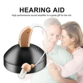 Prenosni Mini Slušni Pripomočki za ponovno Polnjenje Ojačevalnik Zvoka Glas Za Uho Za Starejše Gluhost Sluha Pomoči EU/ZDA Plug