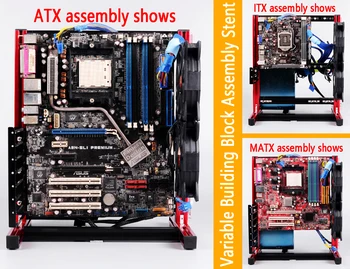 Prenosni Navpično RAČUNALNIK s Preskusno Odprt Okvir Računalnik Stojalo Primeru DIY Mod Za ATX MATX ITX, ki je chassic ročni Grafične Kartice