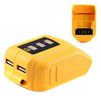 Prenosni USB Pretvornik DEWALT Polnilec za 14,4 V 18V 20V Li-ionska Baterija Pretvornik je Naprava USB Adapter