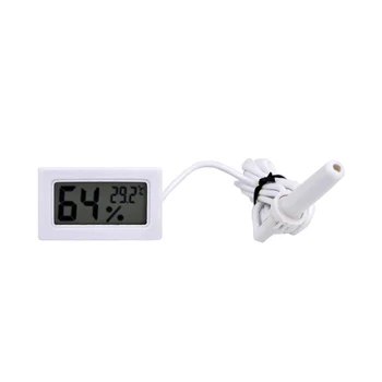 Priročno Mini Digitalni LCD Termometer, Higrometer Senzor Merilnik Hladilnik Akvarij Spremljanje Prikaz Vlažnosti Detektorji