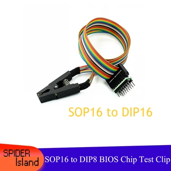 Programer Testiranje Posnetek SOP16 Test Gorenja SOP16, da DIP8 BIOS Brezplačno Orodje Čip Preskusni Posnetek IC Flash Posnetek