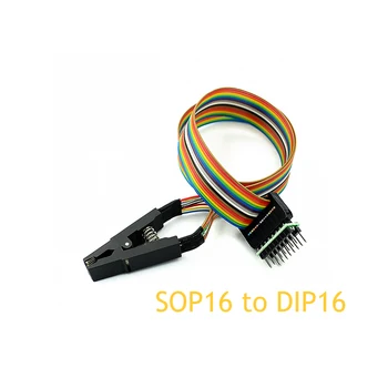 Programer Testiranje Posnetek SOP16 Test Gorenja SOP16, da DIP8 BIOS Brezplačno Orodje Čip Preskusni Posnetek IC Flash Posnetek