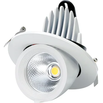 Prtljažnik Obliko LED Downlight 10W 15W 25 W Vgradne Stropne Spot Navzdol Svetlobe 360-Stopinjski Nastavljiv AC85-265V Razsvetljave v Zaprtih prostorih za Dom