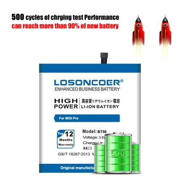 Prvotne LOSONCOER 4000 mah BT56 Baterija za Meizu MX5 Pro / Pro 5 Pro5 M5776 Baterije s Številko za Sledenje