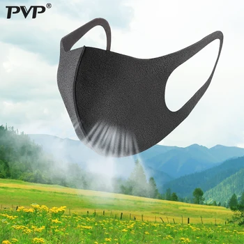 PVP 10/3Pcs Črna Usta Maska za Dihanje Unisex Goba Masko za enkratno uporabo Proti Onesnaževanju Obraz Ščit Veter Dokaz Usta anti-cvetni prah