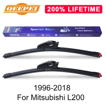 QEEPEI Zamenjajte Blade Metlice Za Mitsubishi L200 1996-2018 Silikonske Gume Vetrobransko steklo, brisalci Auto Avto Dodatki