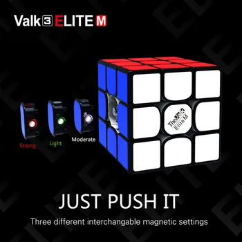QiYi Mo Fang Ge Valk3 Elite M 3x3x3 Magnetni 55,5 mm Magic Cube Hitrost Kocke, Sestavljanke Izobraževalne Igrače za Otroke Darilo
