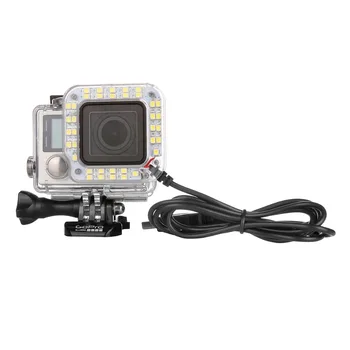 Razsvetljava USB objektiva na Obroč Objektiva, LED Svetloba za Fotografiranje Ponoči, za Šport Kamera GoPro HERO 4 3+