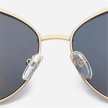 RBROVO Nov Prihod 2021 Luksuzni sončna Očala Ženske Letnik Kovinski Mačka Oči Očala Ogledalo Retro Oculos De Sol Feminino UV400