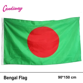 Rdeče sonce Notranja Zunanja 3x5FeeT 90*150 cm Visi Bangladeš zastavo Mednarodne Banner Daki Festival/Home Dekoracijo Nova moda