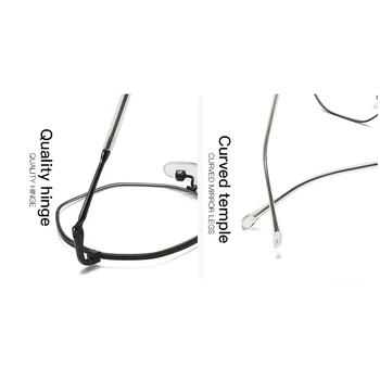 Retro Anti Modra Svetloba Očal Okvir Kovinski Krog Optični Kvadratnih Sepectacles Navaden Očala Očala za Moške, Ženske Unisex