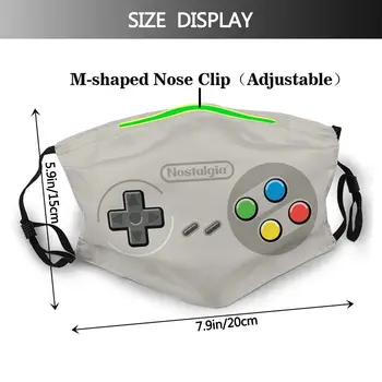 Retro Igra Video Nostalgija, ki Niso za Enkratno uporabo Usta Masko s filtrom Windproof Hladno Dokaz Pozimi zaščitni Pokrov Žarilna