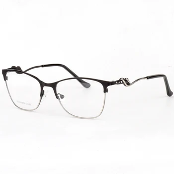Retro Kovinski Optičnih Očal Okvir Moški Ženske Recept Očala Okvir Luksuzni Kristalno Diamant Iz Nerjavečega Jekla Okvir
