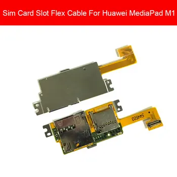 Reža za Kartico Sim Flex Kabel Za Huawei MediaPad M1 S8-301 S8-301L S8-303L S8-301U Kartice MMC FPC Reža za Kartico Flex Kabel Preizkušena Kakovost