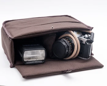 Roadfisher Oblazinjeni Zaščito Fotografija Fotoaparat Vrečko Vstavite Particijo Delilnik Primeru S Skp, ki ustrezajo Canon, Nikon, Sony Fuji DSLR SLR Objektiv