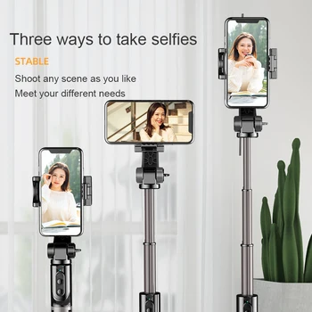 Ročni Gimbal Selfie Palico Mobilni Telefon Snemanje Video Stabilizator Fotografiranje Anti-shake Gimbal Nosilec Fill Light
