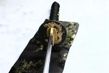 Ročno Gline kaljeno različno odpornih japonski katana meč pravi hamon.