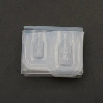 Ročno majhnosti Medu Jar Plesni Steklenico Obesek UV Smolo Litje Plesni Miniture Hrane Igrajo Silikonsko Plesni Nakit, Izdelava