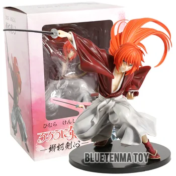 Rurouni Kenshin Meiji Mečevalec Romantično Zgodbo Kenshin Himura Boxed PVC Anime figuric Model Lutka Igrače Darilo