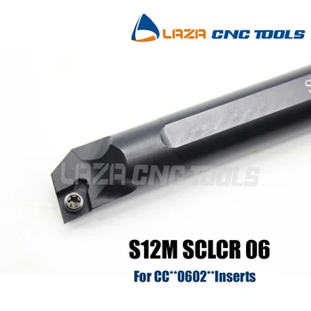 S12M-SCLCR06 S12M-SCLCL06 Notranje Struženje Imetnika,SCLCR SCLCL CNC Indeksiranih Dolgočasno Bar,95 Deg Stružnica orodje za CCMT/CCGT0602 Nasvet