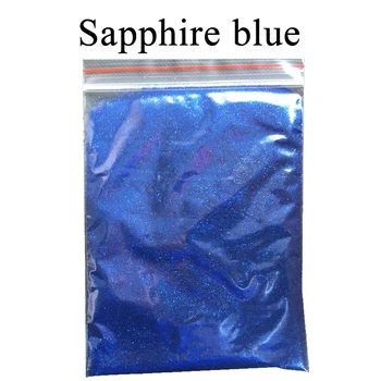 Safirno Modre Bleščice Pigment v Prahu z Akrilnim Premazom, Barve za Barve Nohtov, Dekoracija Avtomobila Barve Umetnosti
