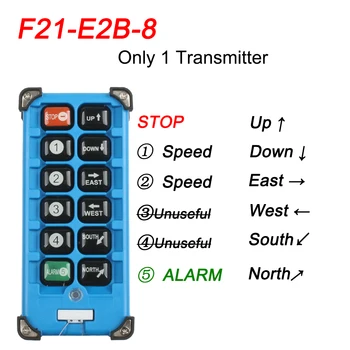 Samo 1 oddajnik: F21-2S/4S/E1/E1B/E2B-8 F23-A++S F23-BB električna dvigala Brezžična stikala industrijske Radijski daljinski upravljalnik