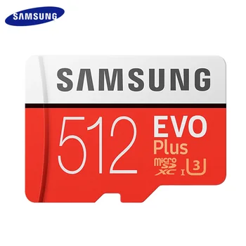 SAMSUNG EVO PLUS Pomnilniška Kartica 64GB 128GB 256GB 512GB Visoke Hitrosti 100MB/s Micro SD C10 U3 TF Kartice UHS-I 128G 64 GB Micro SD Kartico