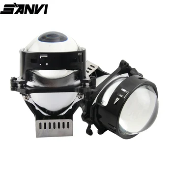 SANVI 3.0 V5 Avto Bi LED Projektor Leče žarometov 35W 5500K Auto LED Projektor Leče Žarometa Z Hella 3r Nosilec Svetlobe, Rekonstrukcija