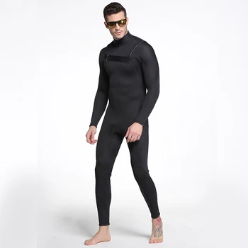SBART Neoprenska Obleka Moških Pozimi Toplo, Plavanje, Surfanje Dolg Rokav Potapljaška Obleka 3 MM Debelejši Spearfishing Mokro Obleko K