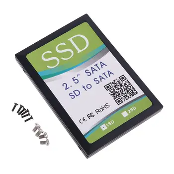 SD/SDHC/SDXC/MMC Flash Pomnilniško Kartico, da SATA Adapter z Komore za 2.5