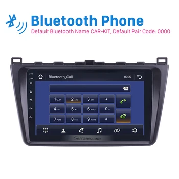 Seicane 9 Inch 2DIN WIFI, Bluetooth, WIFI, GPS Navigacija za Avto Radio Android 10.0 Multimedijski Predvajalnik Za 2008-Mazda 6 Rui krilo