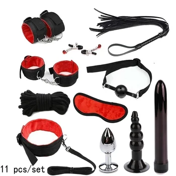 Sex Igrače Za Pare, Bondage Vibratorji Nastavite Najlon Zadrževanje BDSM Suženj Vibrator Plug Flertovanje Igre Erotični izdelek za nekaj