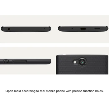 SFor Sony Xperia XA2 Plus Primeru Nillkin Motnega Ščit Težko Hrbtni Pokrovček Mat Primeru Za Sony Xperia XA2 Plus PC Odbijača Darilo Imetnika