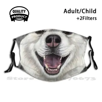 Siberian Husky - Blizu Psa Proti Prahu Filter Moški Ženske Otroci Dekle, Fant Teens Usta Maske Husky Sibirski Husky Sled Dog Dog