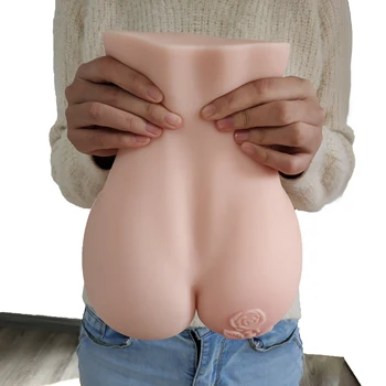 Silikonski Velika Rit 3D sex lutka umetne vagine, Anusa Dvojno Kanalov Spolnih Igrač za Moške Moški masturbator pokal Masturbirajo, za človeka