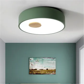 Skandinavski Slog Lesa Acryl LED CeilingLights Ustvarjalne Salonu, Kuhinjo, Spalnico, Stropne Svetilke