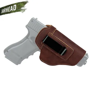 Skriti Usnja Cowhide Pištolo Tulec Za Glock 17 19 26 43 P220 P226 SP2022 P229 P239 P250 Beretta 92 Accessorie