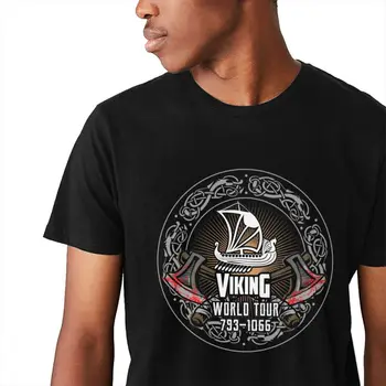 Slim Viking World Tour 793 - 1066 T-shirt Za Človeka Nov Prihod Kakovosti Klasičnih Krog Vratu Tee Vrh