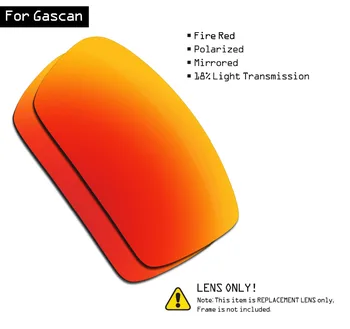 SmartVLT Polarizirana sončna Očala Zamenjava Leč za Oakley Gascan - Ogenj Rdeče
