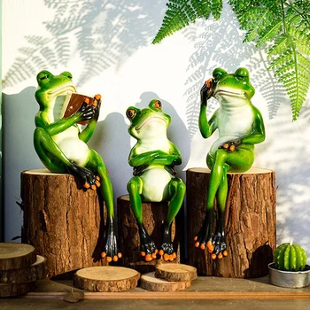 Smešno Smolo 3D Žaba Novost Darila Figur pisarne Dekorativni Obrti