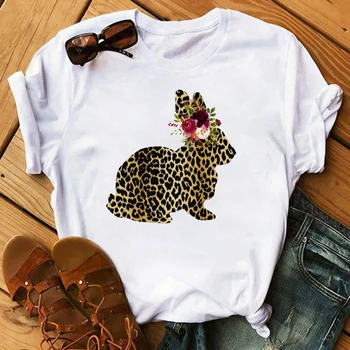 Smešno Velike Ustnice Leopard Tiskanja Vrhu Ženski Tshirt Harajuku O-vratu Ulične Tees Kratke Obleke 2020 Moda za Ženske majice