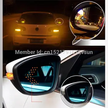 SmRKE 2Pcs Za Nissan Sylphy Rearview Mirror Modra Očala širokokotni Led smerokaze svetlobe Moč Ogrevanja