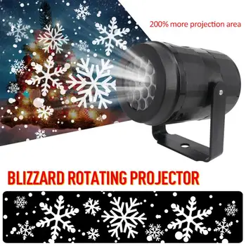 Sneg, LED Gibljejo Laserski Projektor Lučka Lučka Snežinka notranja Notranja Blizzard Snežinka Natančnost Lahka, Sneg, Nebo